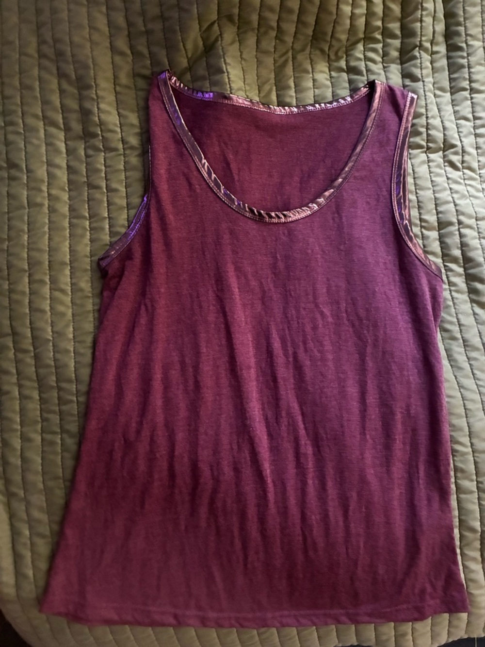 💰5/$10 SHEIN red mauve Scoop Neck Tank Top
